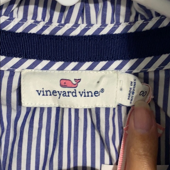 Vineyard Vines Stripe Ruffle Popover - Picture 3 of 8